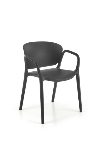 Židle na balkón jídelní černá K491