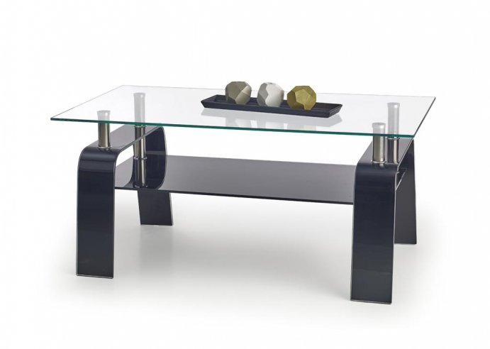 Konferenční stolek skleněný moderní NAOMI - černá