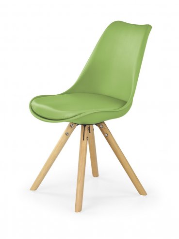 Jídelní židle zelená moderní plastová K201