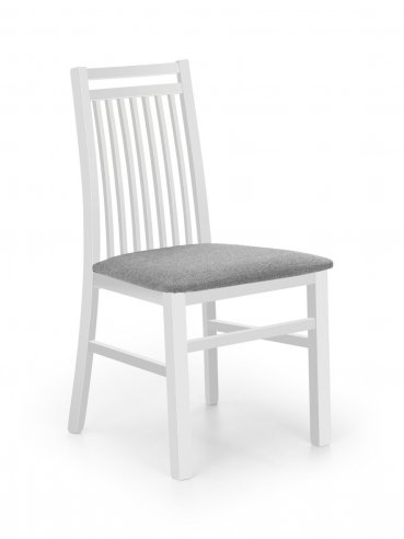 Moderní jídelní židle bílá dřevěná HUBERT 9
