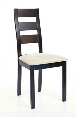 Jídelní židle dřevěná wenge/béžová CB-44