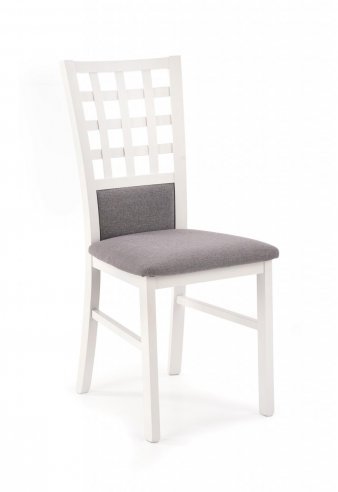 Designová jídelní židle masiv bílá GERARD3