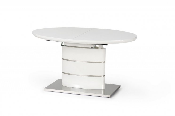 Jídelní stůl designový bílý rozkládací ASPEN