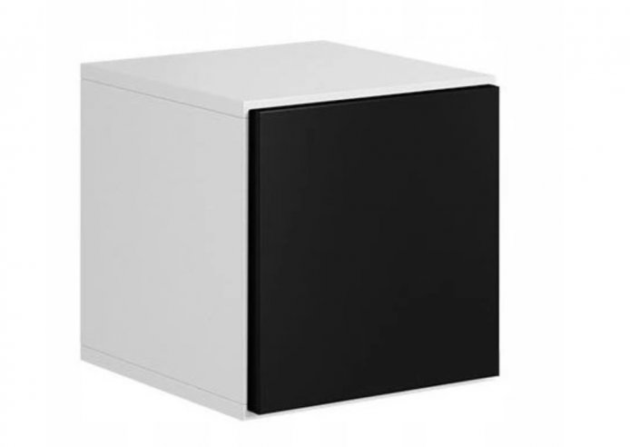 Malá bílá bílá černá skříňka na zeď ROCO R05