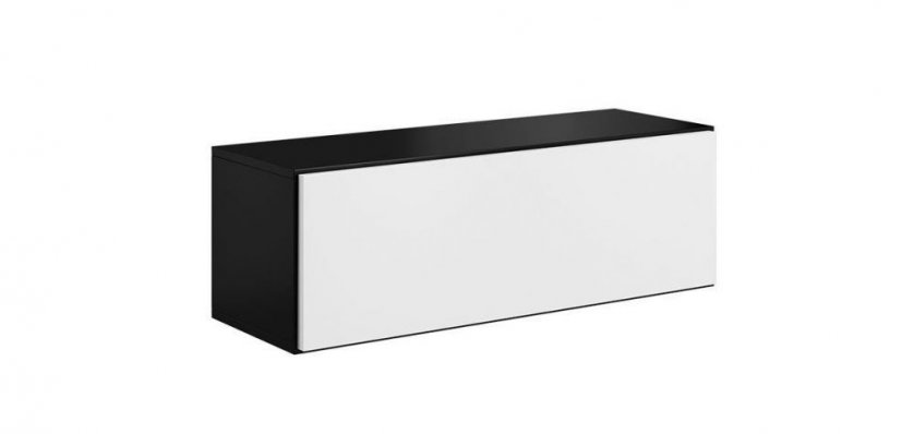 Velká závěsná skříňka černá černá bílá ROCO R01