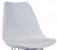 Jídelní židle bílá plastová moderní TIM