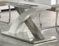 Jídelní stůl rozkládací šedý skleněný SANDOR 2