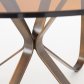 Jídelní stůl skleněný kulatý designový LUNGO