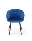 Modrá jídelní židle s područkou K430