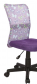 Židle k psacímu stolu dětská čalouněná fialová DINGO