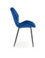Modrá prošívaná židle do kuchyně K453