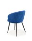 Modrá jídelní židle s područkou K430