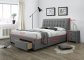 Čalouněná postel 160x200 šedá PERCY