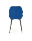 Modrá prošívaná židle do kuchyně K453