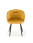 Žlutá jídelní židle s područkou K430