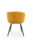 Žlutá jídelní židle s područkou K430