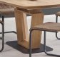 Jídelní stůl rozkládací moderní dub zlatý BLACKY