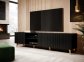 Velký černý stolek televizní design PAFOS 200