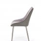 Designová jídelní židle eko-kůže látková šedá K311