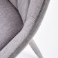 Designová jídelní židle eko-kůže látková šedá K311