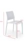 Bílá plastová židle jídelní K514