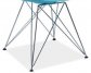 Jídelní židle modrá plastová moderní TIM