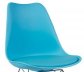 Jídelní židle modrá plastová moderní TIM