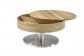 Luxusní kulatý konferenční stolek dub SUVA