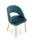 Pohodlná židle jídelní dřevěná zelená MARINO