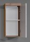 Malá nástěnná skříňka bílá-dub sukatý koupelnová AMANDA