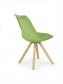 Jídelní židle zelená moderní plastová K201