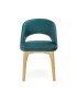 Pohodlná židle jídelní dřevěná zelená MARINO