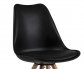 Jídelní židle černá plastová designová ERIC