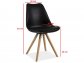 Jídelní židle černá plastová designová ERIC
