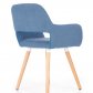 Jídelní židle modrá čalouněná moderní K283