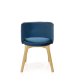 Pohodlná židle jídelní dřevěná modrá MARINO