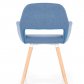 Jídelní židle modrá čalouněná moderní K283