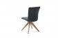 Kvalitní dřevěná otočná židle jídelní antracit ODENSE