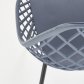 Jídelní židle designová plastová tmavě šedá K330