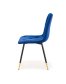 Levná modrá jídelní židle K438