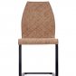 Jídelní židle hnědá designová čalouněná K265