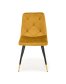 Levná žlutá jídelní židle K438