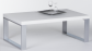 Konferenční stolek moderní bílá lesk STEEL