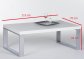 Konferenční stolek moderní bílá lesk STEEL
