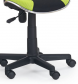 Dětská židle čalouněná zeleno-černá FLASH