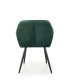 Čalouněná židle do jídelny zelená K429