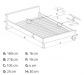 Šedá manželská postel 160 YOVELLA