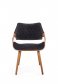 Jídelní židle černá čalouněná K396