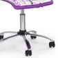 Dětská židle k psacímu stolu fialová s potiskem FUN 7 