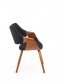 Jídelní židle černá čalouněná K396